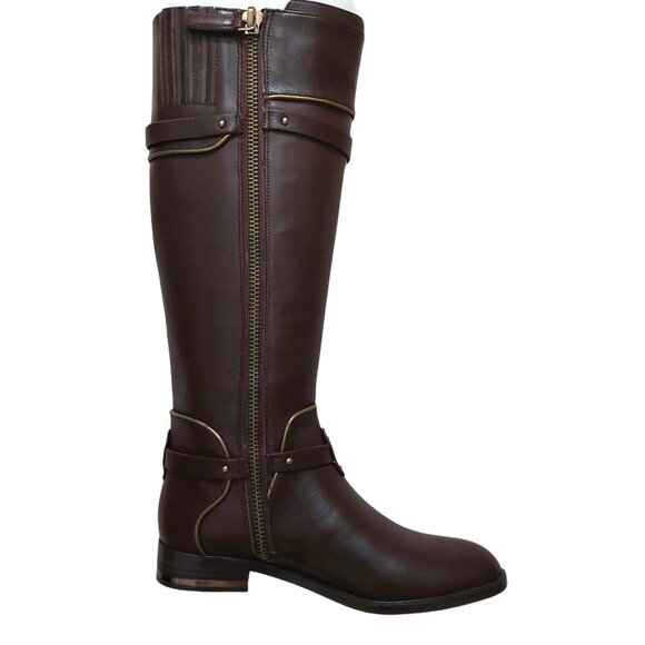 BCBGMAXAZARIA Brown Calf Leather Riding Boots Retail $398 Size 6 - Picture 6 of 12